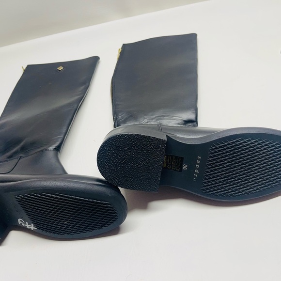 Sandro Paris womens boots leather size 36 US 5/5.5 black - Picture 5 of 7